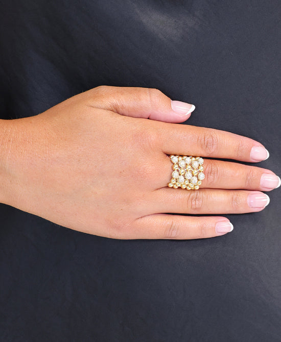 Wide Statement Ring view 