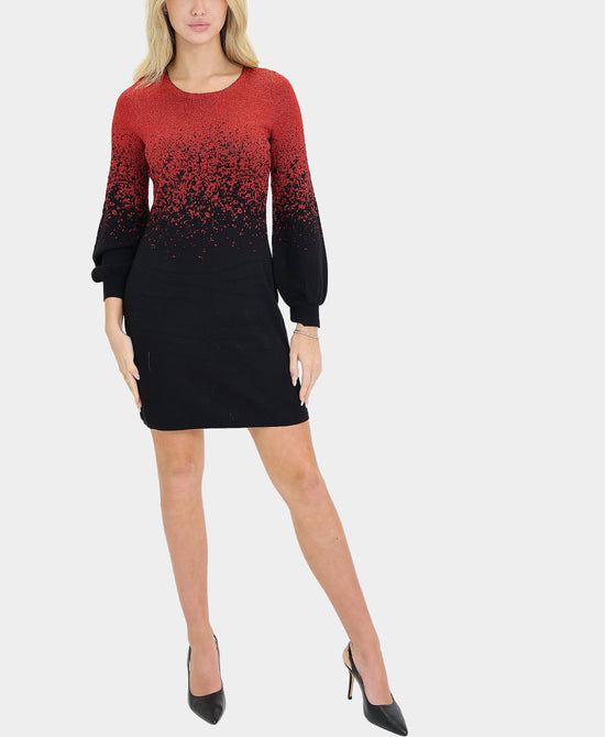 Knit Metallic Ombre Dress view 