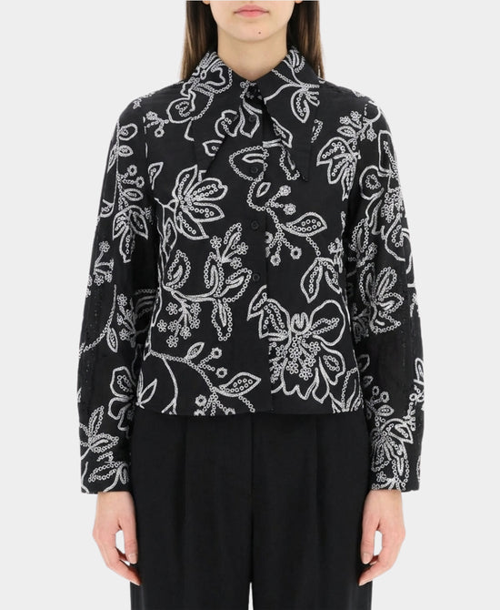 Blouse w/ Eyelet Detail view 