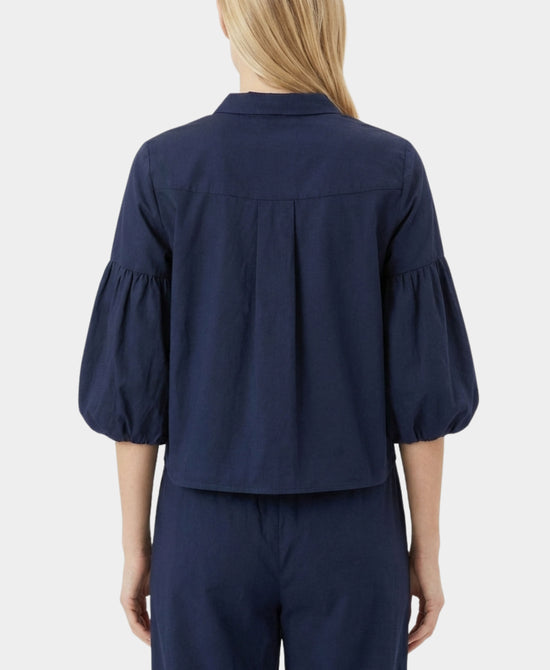 Printed Puff Sleeve Blouse view 