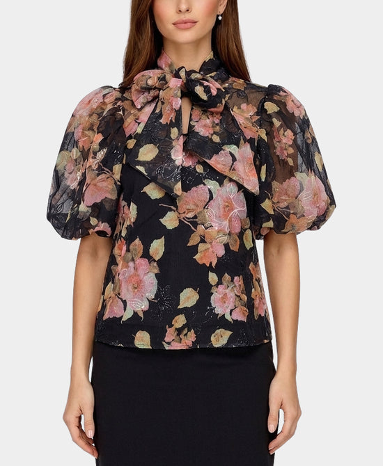 Floral Blouse w/ Beading view 1