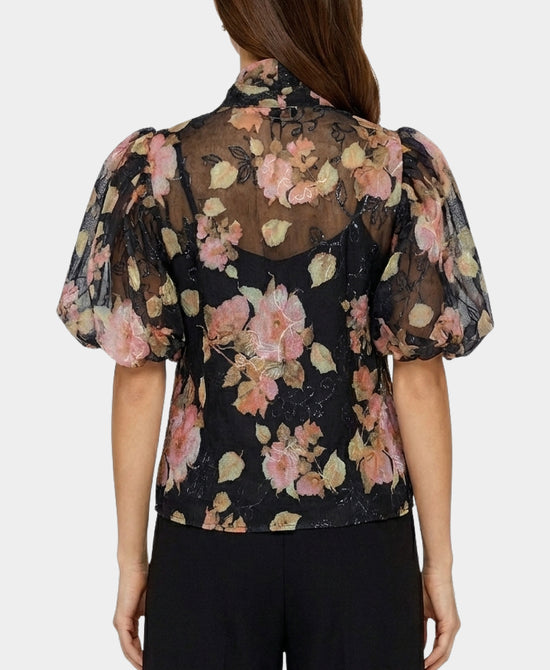 Floral Blouse w/ Beading view 2