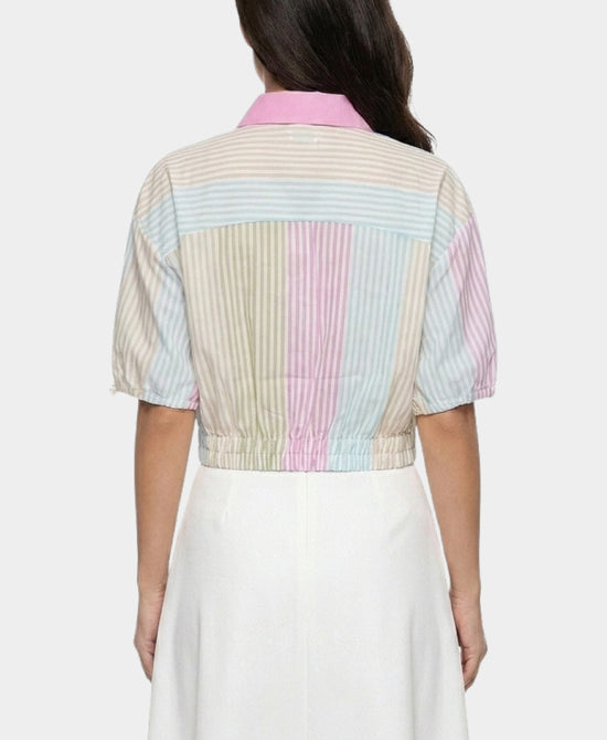 
Stripe Blouse in PASTEL STRIPE view 2