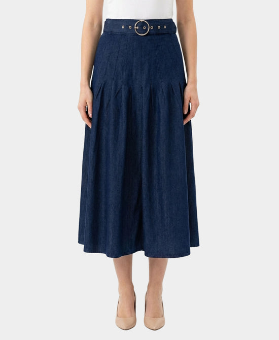 Denim Midi Skirt view 