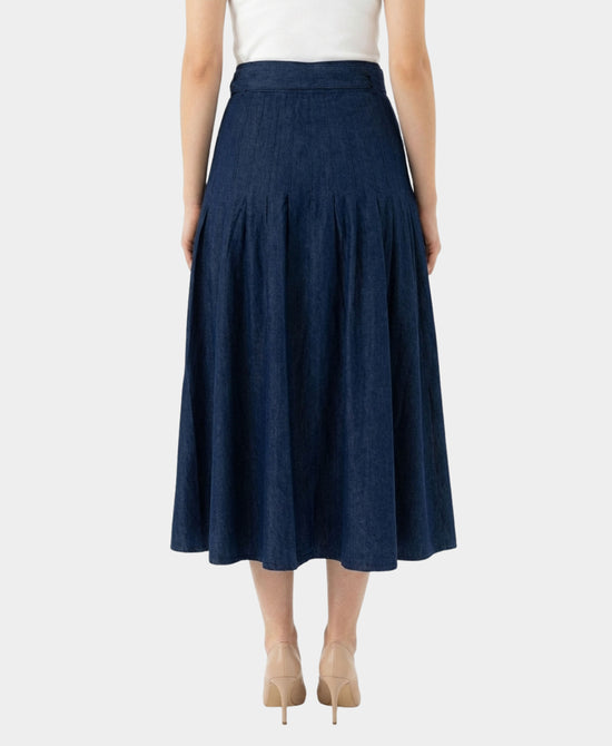 Denim Midi Skirt view 
