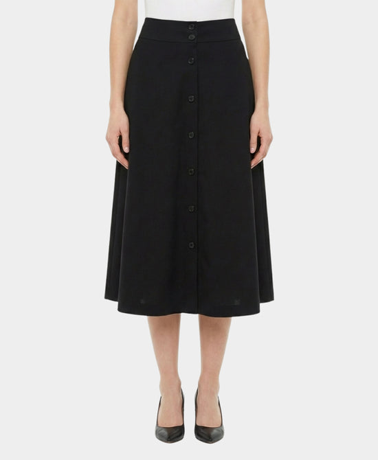 Solid Midi Skirt view 