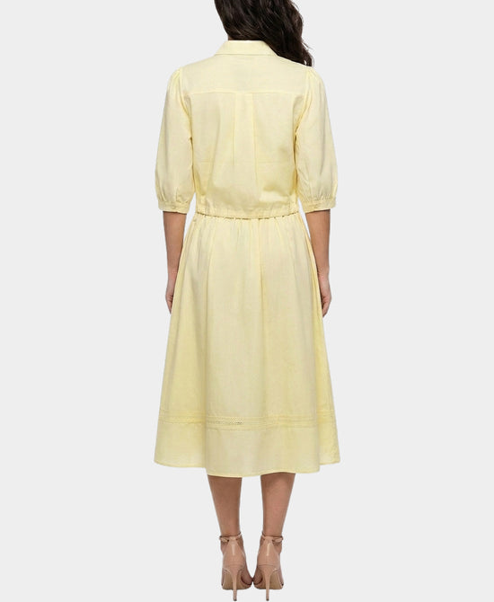 
Eyelet Trim Top & Skirt Set- 2 Pc Set in YELLOW view 2