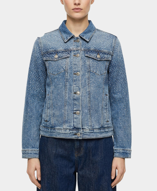 Denim Jacket w/ Rhinestones view 