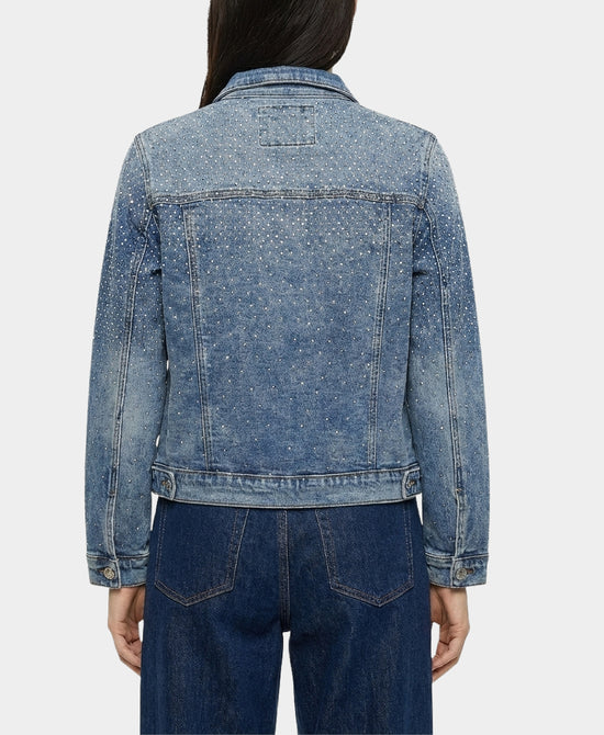 Denim Jacket w/ Rhinestones view 