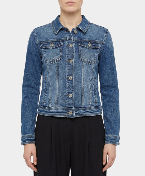 Denim Jacket w/ Shimmer view 