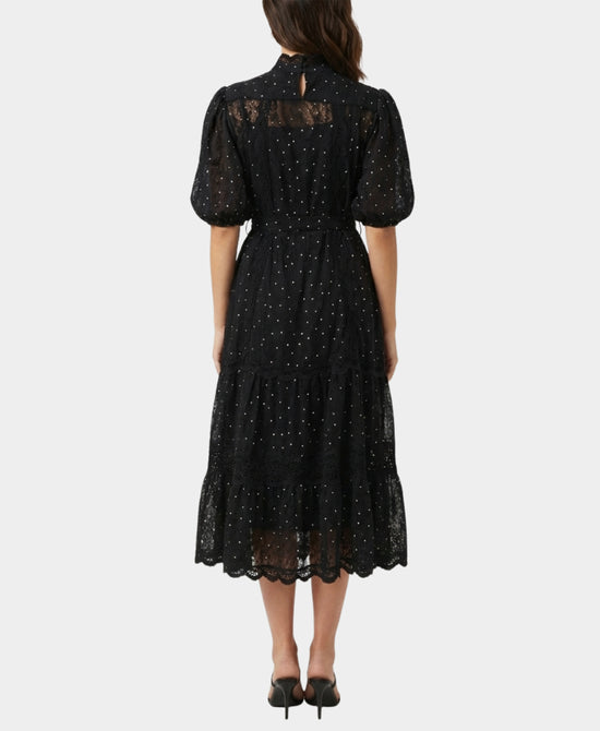 Polka Dot Tiered Lace Dress view 2