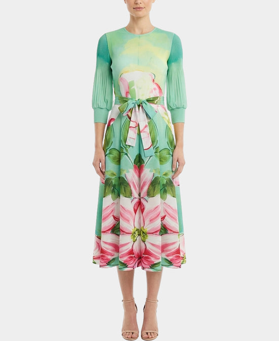 Printed Crinkle Dress view 1