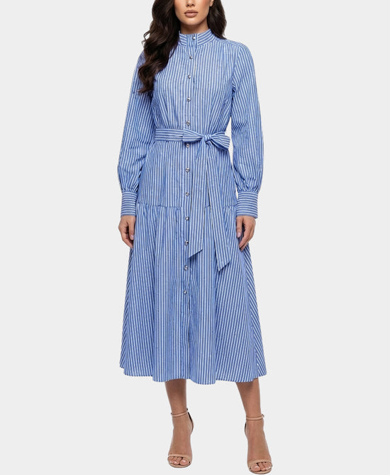 Stripe Maxi Dress w/ Rhinestones view 1