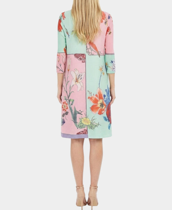 Floral Plisse Micro Pleat Dress view 2