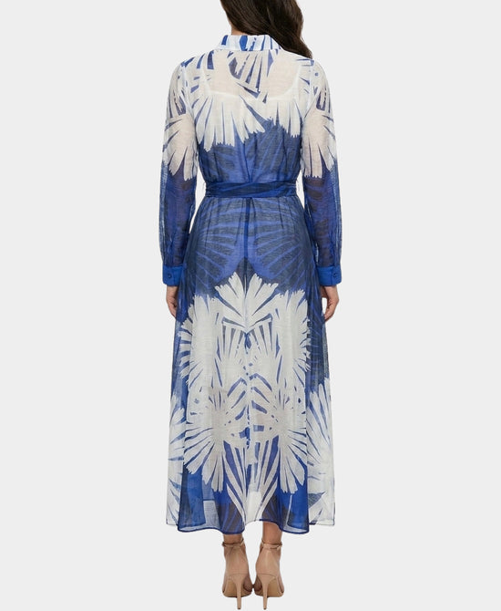 
Print Maxi Dress in BLUE/WHITE view 2