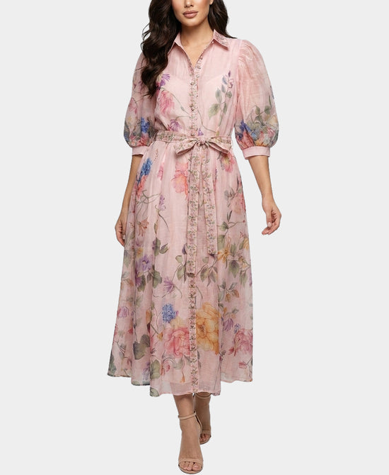 
Print Maxi Dress in PINK MULTI view 1