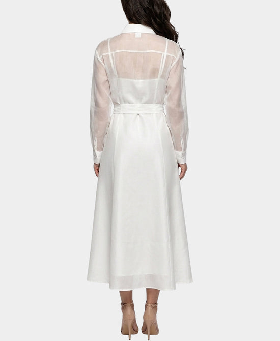 
Maxi Dress w/ Flowers & Sequins in WHITE view 2