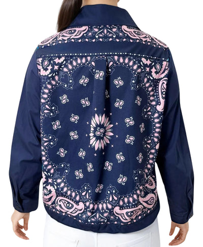 Printed Button Down Top image 2