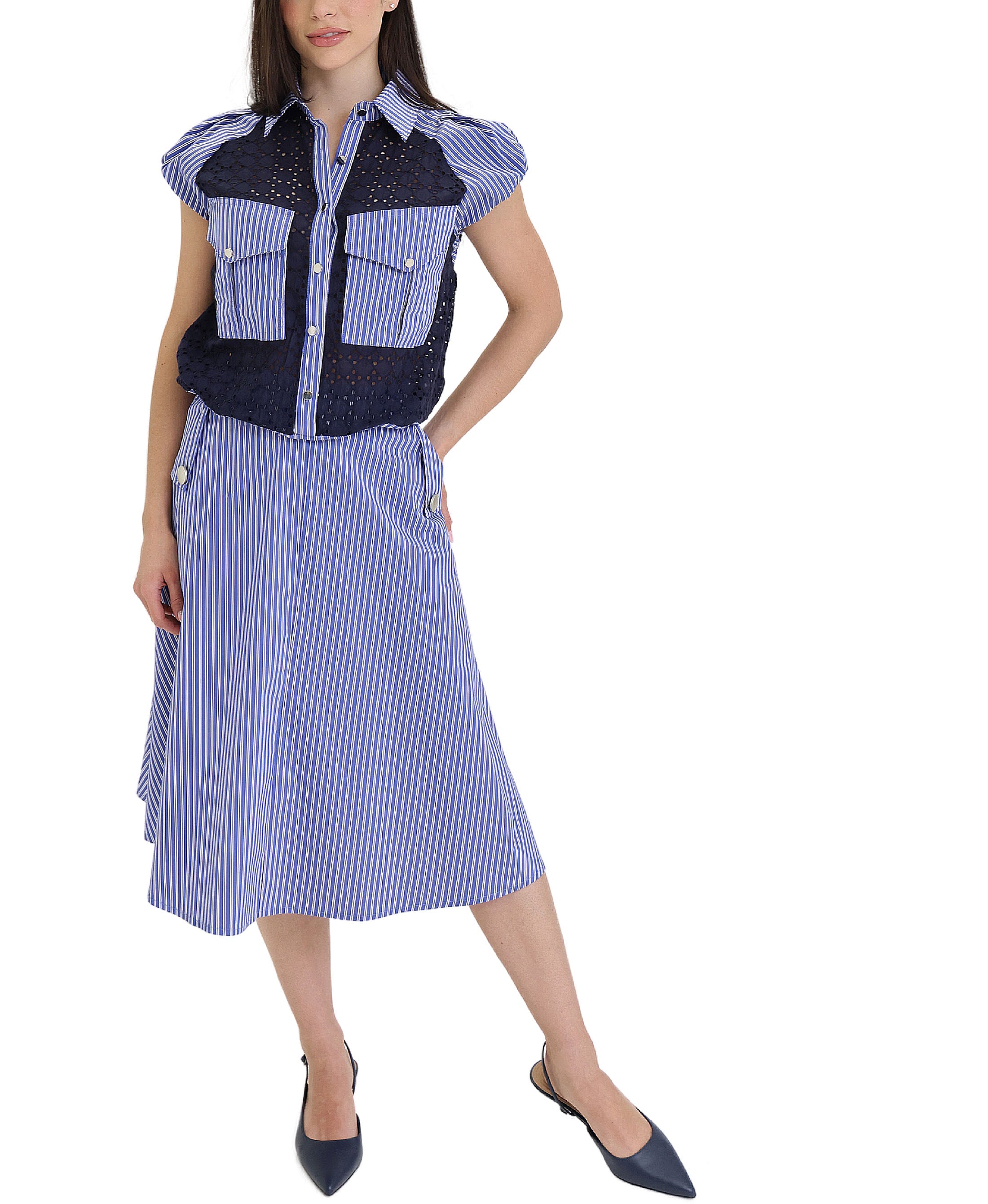 Striped Midi Skirt – FOX'S - Online