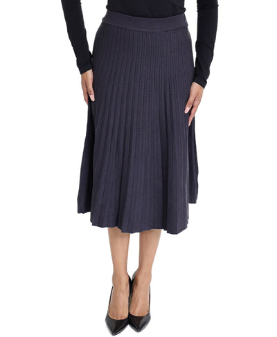 Pleated Knit Skirt image 1