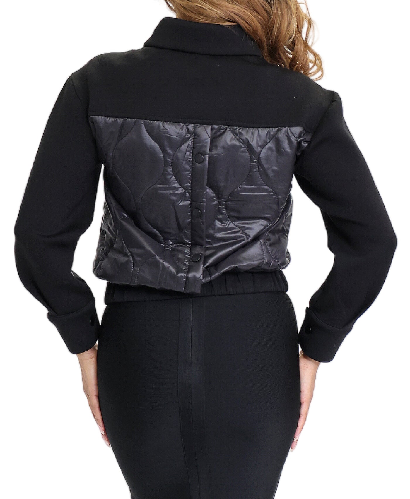 Scuba Bomber Jacket w/ Quilted Detail image 2