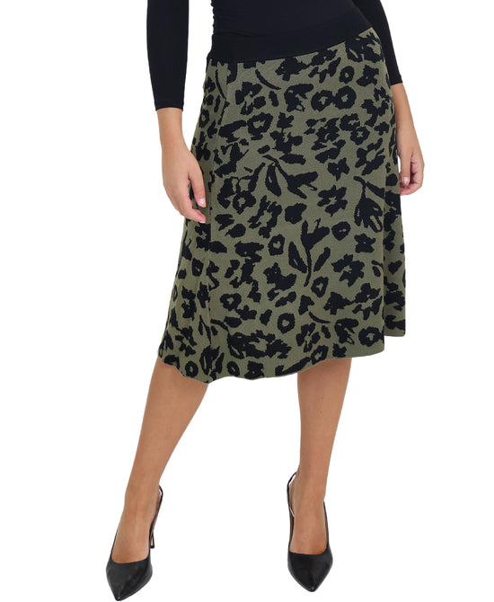 Floral Knit Skirt view 