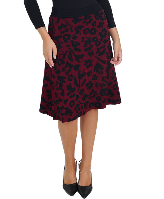 Floral Knit Skirt view 