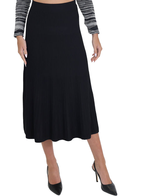 Knit Ribbed Skirt view 
