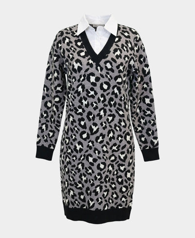 Knit & Shirt Combo Dress image 3