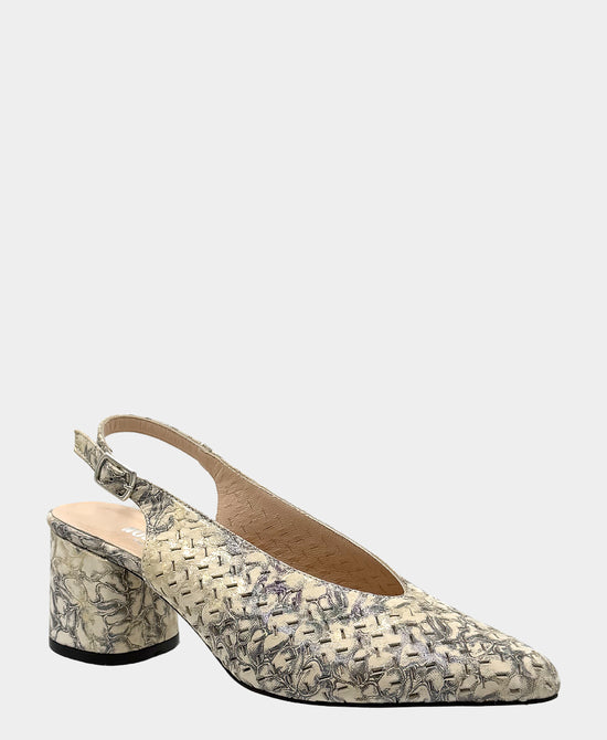 
Leather Printed Slingback Pump in MULTI view 1