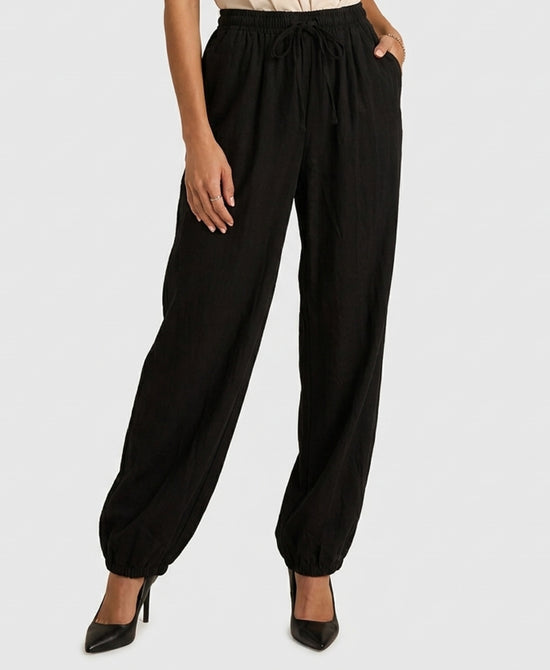 
Pinwale Corduroy Balloon Pants in BLACK view 1