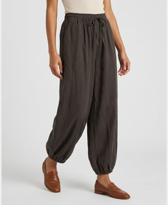 
Pinwale Corduroy Balloon Pants in BROWN view 1