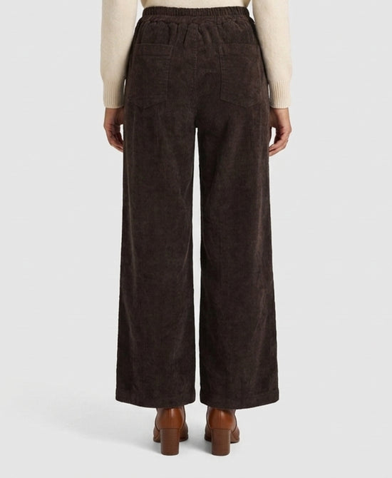 
Corduroy Pants w/ Buttons in BROWN view 2