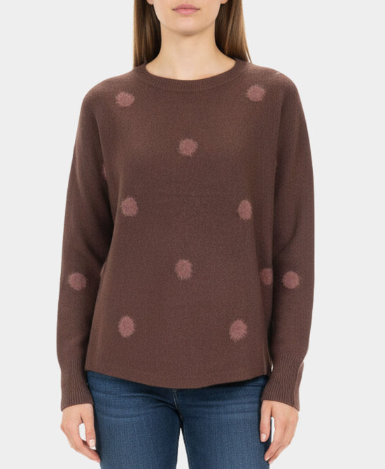 Sweater w/ Fuzzy Dots view 