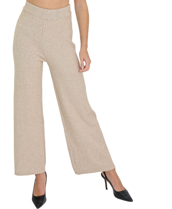 Knit Pants w/ Side Rib Details view 