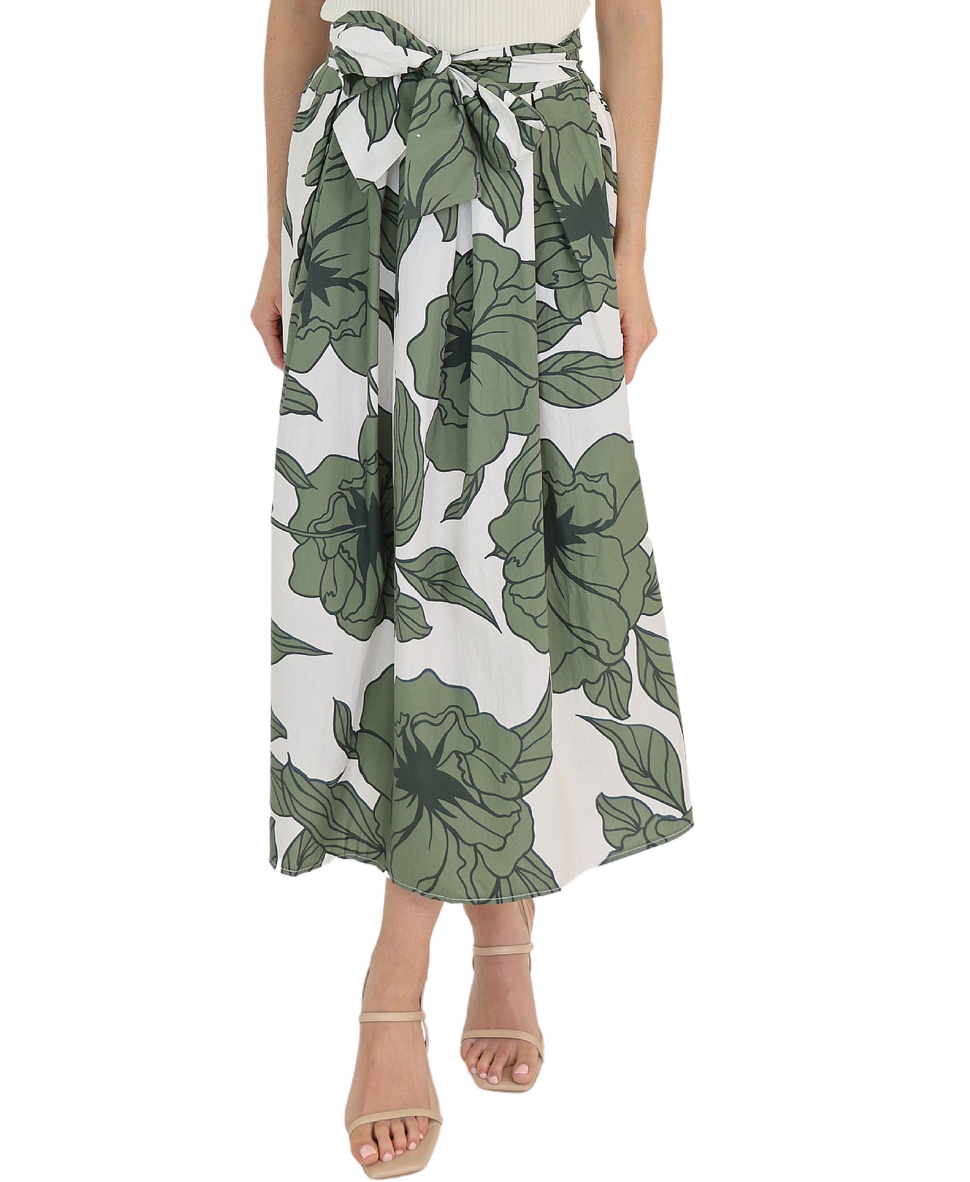 Floral Midi Skirt view 1