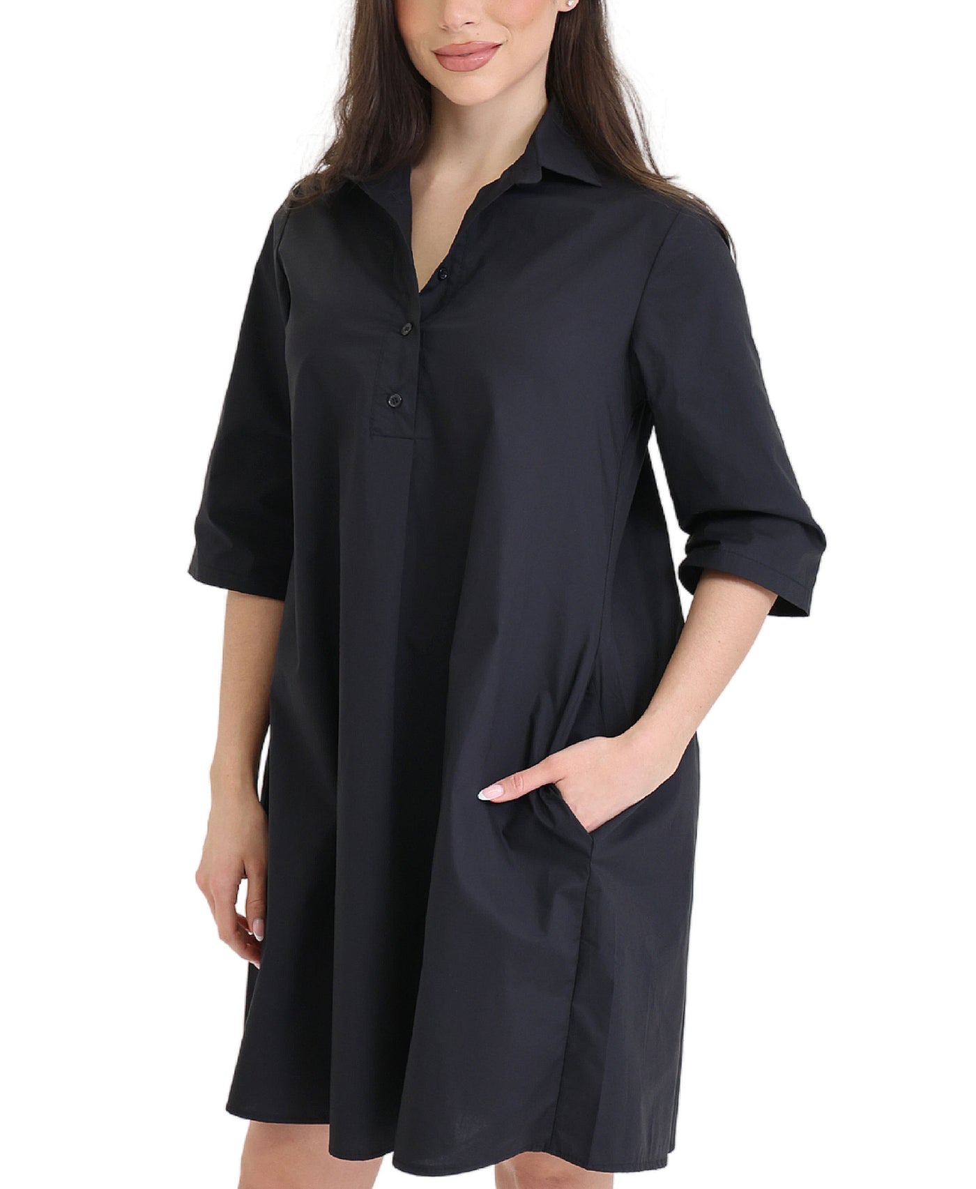 A-Line Shirt Dress view 1