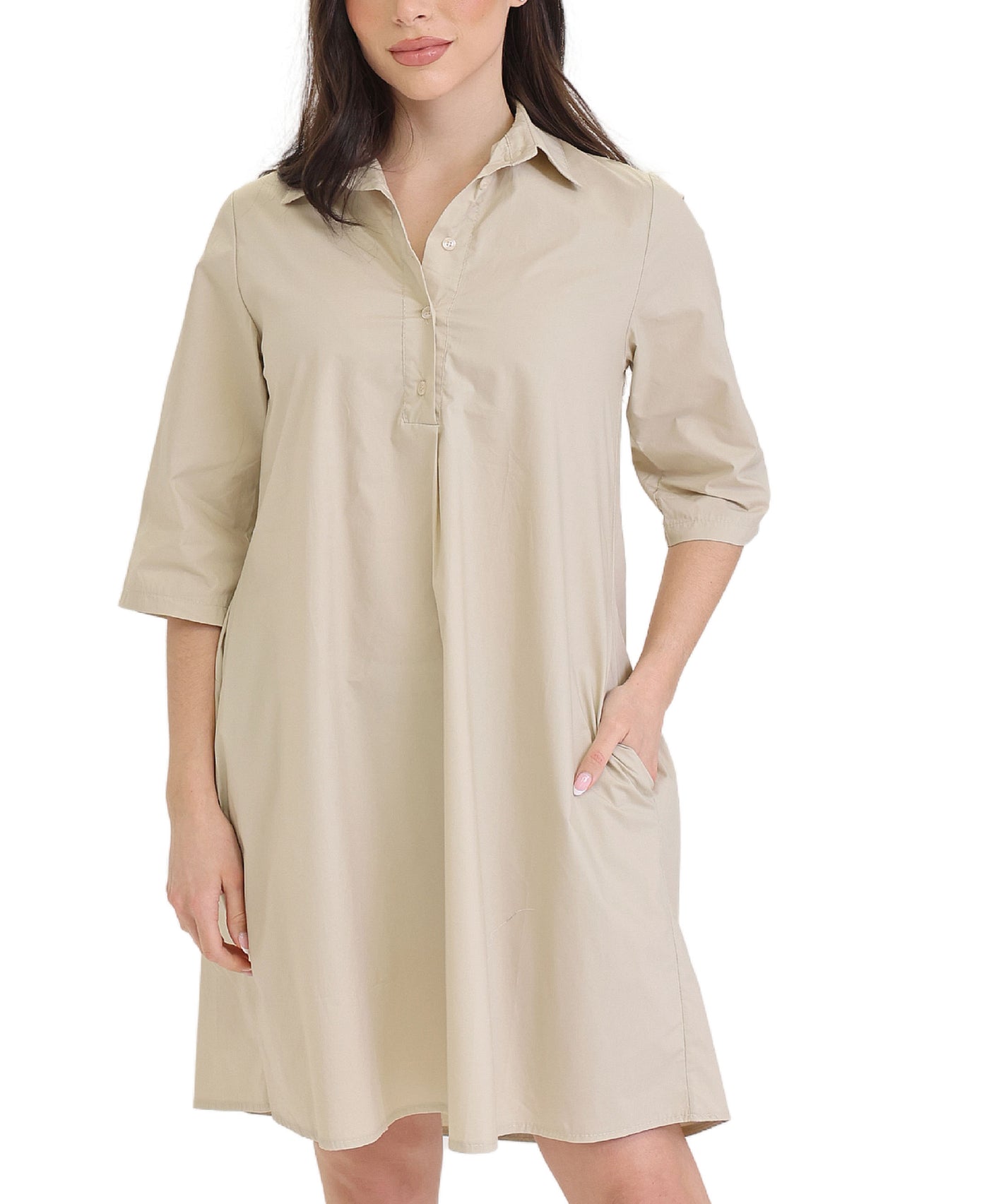 A-Line Shirt Dress view 1