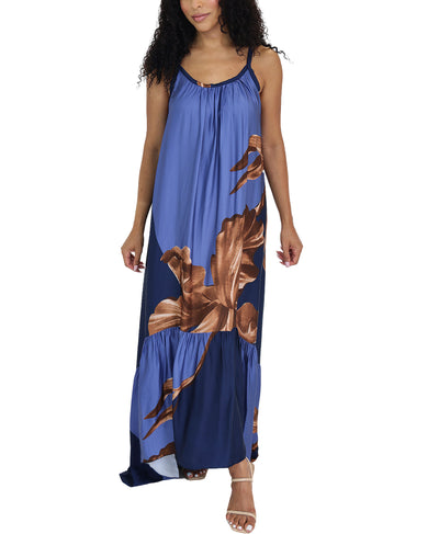 Printed Silk Maxi Dress image 3