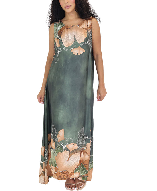 Printed Silk Maxi Dress view 