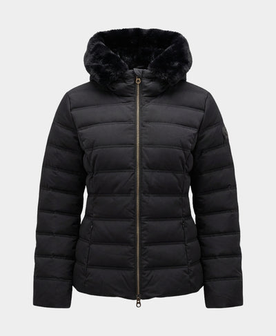 Puffer Jacket w/ Faux Fur Trim Hood image 3