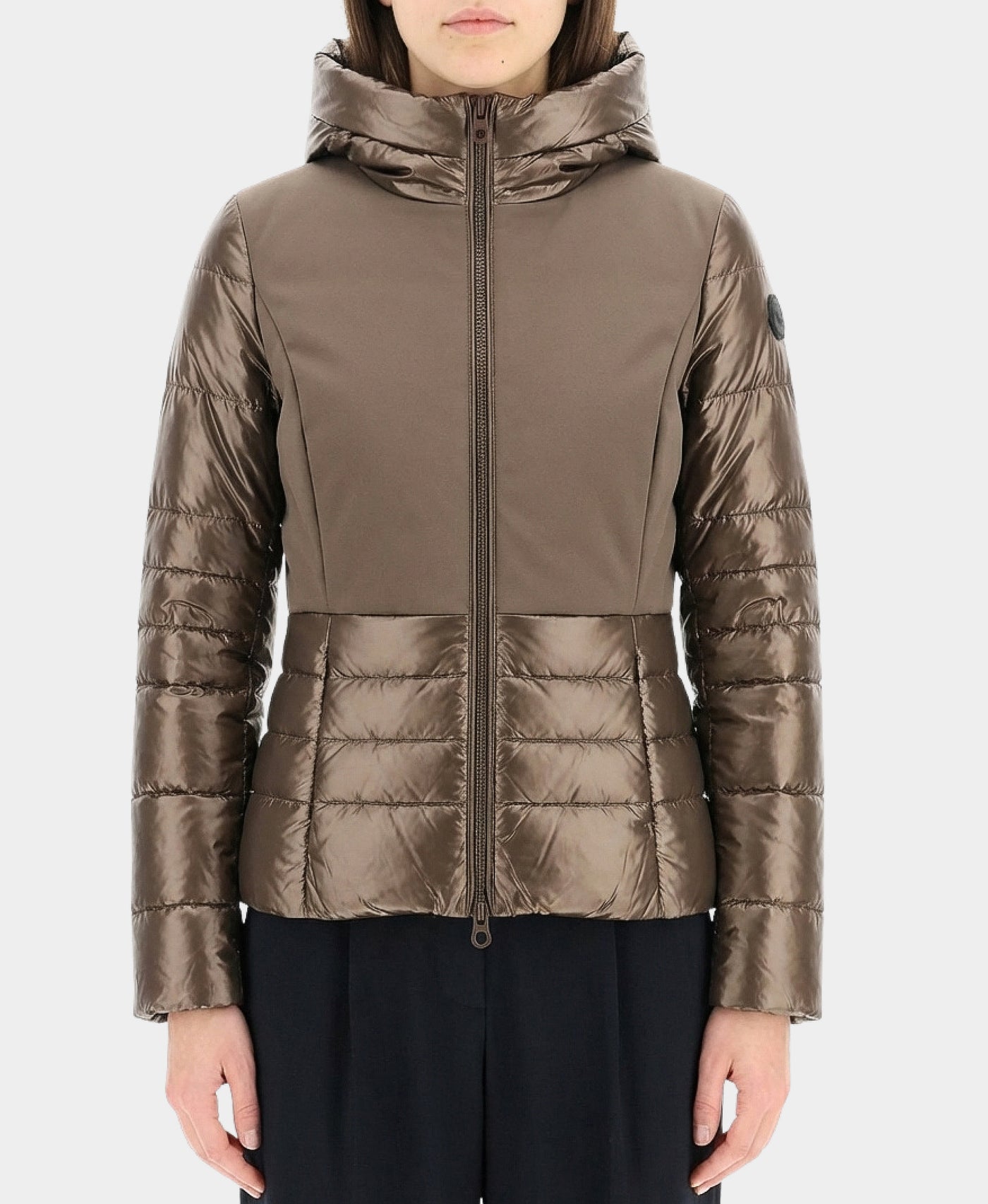 Puffer Combo Jacket w/ Hood view 1