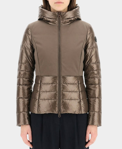 Puffer Combo Jacket w/ Hood image 1