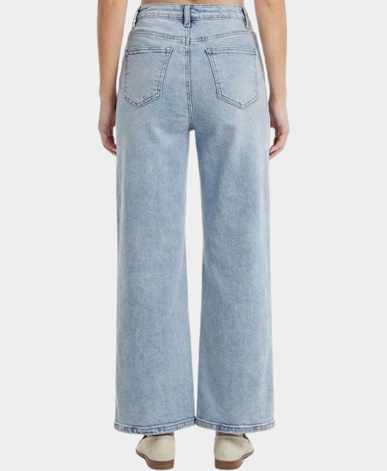 
Jeans w/ Embroidered Detail & Crystals in LIGHT WASH view 2