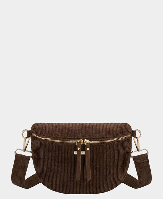 
Corduroy Fanny Pack Bag in CHOCOLATE view 1