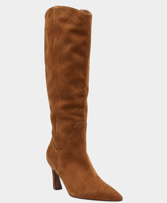
Suede Knee High Boot in DARK CHESTNUT view 1