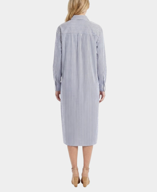 
Striped Shirt Dress Swim Cover-Up in BLUE/WHITE view 2