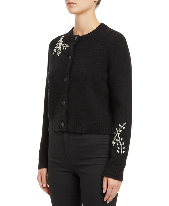 Knit Cardigan w/ Jewels view 