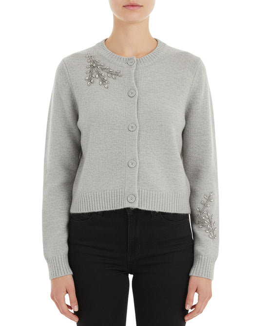 Knit Cardigan w/ Jewels view 