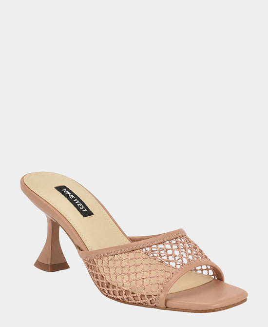 
Mesh Heeled Sandal in MOCHA MOUSSE view 1